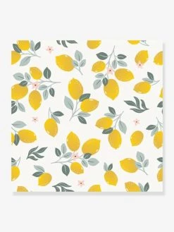 Papier Peint Citrons Louise LILIPINSO Jaune - Lilipinso