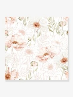 Papier Peint Coquelicots Poppies LILIPINSO Rose Nude - Lilipinso
