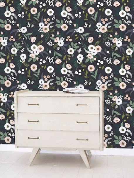 Papier Peint Intissé Lilipinso Fleurs Sur Fond Sombre - Lilipinso 4 Papier Peint Intissé Lilipinso Fleurs Sur Fond Sombre - Lilipinso – Image 2