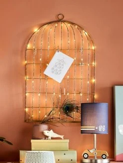 Pêle-mêle Lumineux Cage à Oiseaux Doré - Vertbaudet 9 Pêle-mêle Lumineux Cage à Oiseaux Doré - Vertbaudet -Vertbaudet Boutique pele mele lumineux cage a oiseaux 2