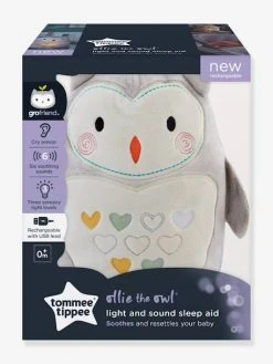 Peluche Aide Au Sommeil Rechargeable TOMMEE TIPPEE Ollie La Chouette Gris Clair/blanc - Tommee Tippee -Vertbaudet Boutique peluche aide au sommeil rechargeable tommee tippee ollie la chouette 1