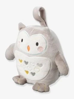 Peluche Aide Au Sommeil Rechargeable TOMMEE TIPPEE Ollie La Chouette Gris Clair/blanc - Tommee Tippee -Vertbaudet Boutique peluche aide au sommeil rechargeable tommee tippee ollie la chouette 2