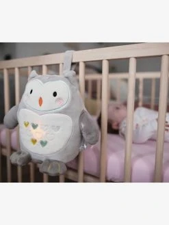 Peluche Aide Au Sommeil Rechargeable TOMMEE TIPPEE Ollie La Chouette Gris Clair/blanc - Tommee Tippee -Vertbaudet Boutique peluche aide au sommeil rechargeable tommee tippee ollie la chouette 3