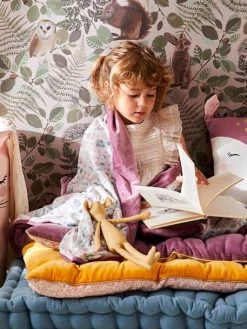 Plaid En Velours VICTORIA Prune - Vertbaudet -Vertbaudet Boutique plaid en velours victoria 2