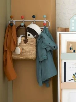 Porte-manteau Sixties Blanc/multicolore - Vertbaudet -Vertbaudet Boutique porte manteau sixties 4