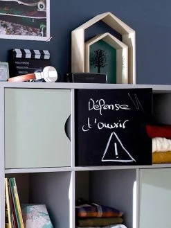 Porte Pour Meuble à Cases Ardoise - Vertbaudet -Vertbaudet Boutique porte pour meuble a cases 2