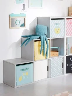 Porte Pour Meuble à Cases Ardoise - Vertbaudet -Vertbaudet Boutique porte pour meuble a cases 5