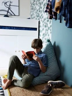 Pouf Poire Palmettes Vert - Vertbaudet -Vertbaudet Boutique pouf poire palmettes 2