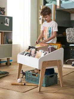 Rangement Livres LIGNE RETRO Blanc Clair Uni - Vertbaudet -Vertbaudet Boutique rangement livres ligne retro 3