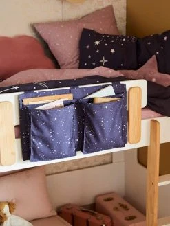 Rangement Multi Poches Spécial Lit En Hauteur Bleu Marine - Vertbaudet -Vertbaudet Boutique rangement multi poches special lit en hauteur 3