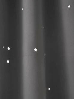 Rideau à œillets Occultant Et Motifs Perforés Gris Foncé / étoiles - Vertbaudet -Vertbaudet Boutique rideau a oeillets occultant et motifs perfores 2