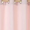 Rideau Occultant Etoiles D'argent Rose Imprimé étoiles - Vertbaudet -Vertbaudet Boutique rideau occultant etoiles dargent