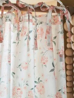 Rideau Voilage EAU DE ROSE écru / Rose - Vertbaudet -Vertbaudet Boutique rideau voilage eau de rose 2