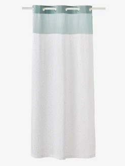 Rideau Voilage MENTHE A L'EAU Vert / Pois Multicolore - Vertbaudet -Vertbaudet Boutique rideau voilage menthe a leau 1