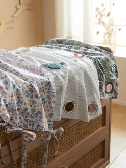 Rideau Voilage PLACE DU LILAS écru / Multicolore - Vertbaudet -Vertbaudet Boutique rideau voilage place du lilas 3