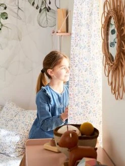 Rideau Voilage PLACE DU LILAS écru / Multicolore - Vertbaudet -Vertbaudet Boutique rideau voilage place du lilas 4