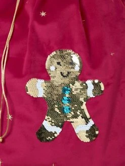 Sac à Jouet Pain D'épice Sequins Réversibles Rouge - Vertbaudet -Vertbaudet Boutique sac a jouet pain depice sequins reversibles 1