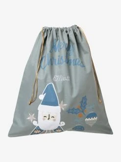 Sac à Jouets Père Noël Scandinave Vert / Bleu - Vertbaudet -Vertbaudet Boutique sac a jouets pere noel scandinave 4
