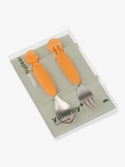 Set 2 Couverts DONE BY DEER YummyPlus Sea Friends Rose - Done By Deer -Vertbaudet Boutique set 2 couverts done by deer yummyplus sea friends 3