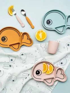 Set 2 Couverts DONE BY DEER YummyPlus Sea Friends Rose - Done By Deer -Vertbaudet Boutique set 2 couverts done by deer yummyplus sea friends 5