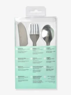 Set 3 Couverts D'apprentissage Inox BEABA Airy Green - Beaba -Vertbaudet Boutique set 3 couverts dapprentissage inox beaba 4