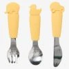 Set Couverts Enfant Silicone Et Inox X3 Sauge - Vertbaudet -Vertbaudet Boutique set couverts enfant silicone et inox x3