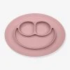 Set De Table Tout-en-un Avec Assiette EZPZ Mini Mat En Silicone Rose - EZPZ