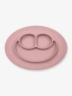 Set De Table Tout-en-un Avec Assiette EZPZ Mini Mat En Silicone Rose - EZPZ