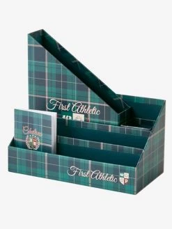 Set Rangement Bureau Ecusson Vert / Bleu - Vertbaudet -Vertbaudet Boutique set rangement bureau ecusson 2