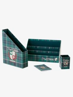 Set Rangement Bureau Ecusson Vert / Bleu - Vertbaudet