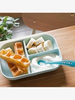 Set Vaisselle 2 Pièces Silicone BEABA Gris Clair - Beaba -Vertbaudet Boutique set vaisselle 2 pieces silicone beaba 4
