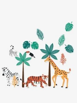 Stickers XL Green Jungle Multicolore - Vertbaudet -Vertbaudet Boutique stickers xl green jungle 2