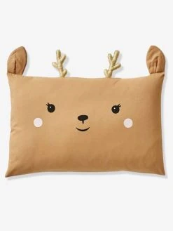 Taie D'oreiller Bébé Biche GREEN FOREST Beige - Vertbaudet