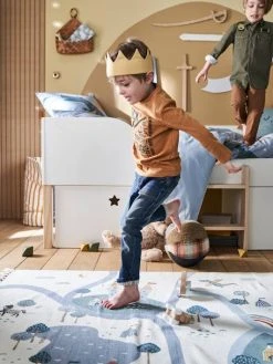 Tapis Circuit Chevalier écru / Multicolore - Vertbaudet -Vertbaudet Boutique tapis circuit chevalier 4