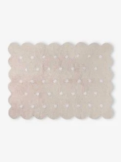 Tapis Coton Lavable Biscuit à Pois LORENA CANALS Rose - Lorena Canals