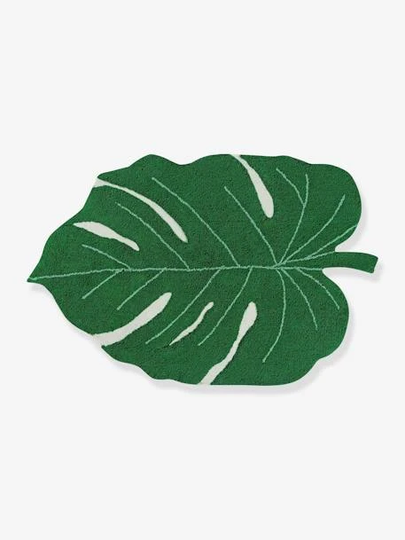 Tapis Coton Lavable Feuille Monstera LORENA CANALS Vert - Lorena Canals 3 Tapis Coton Lavable Feuille Monstera LORENA CANALS Vert - Lorena Canals