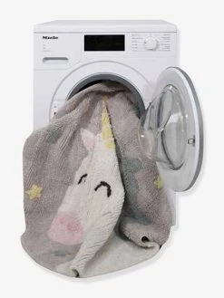 Tapis Coton Lavable Licorne Believe In Yourself LORENA CANALS Gris - Lorena Canals -Vertbaudet Boutique tapis coton lavable licorne believe in yourself lorena canals 4