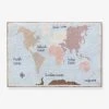Tapis Coton Lavable Mappemonde LORENA CANALS Bleu Ciel - Lorena Canals