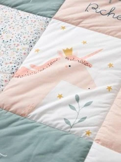 Tapis De Sol Patchwork FORET ENCHANTEE Rose / Multicolore - Vertbaudet -Vertbaudet Boutique tapis de sol patchwork foret enchantee 4