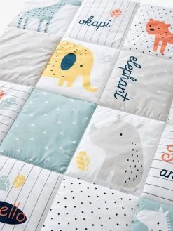 Tapis De Sol Patchwork Jungle Baby Multicolore - Vertbaudet -Vertbaudet Boutique tapis de sol patchwork jungle baby 4