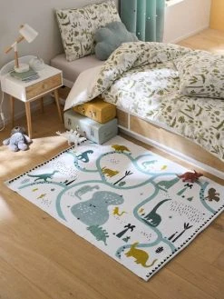 Tapis DINOLAND écru / Multicolore - Vertbaudet -Vertbaudet Boutique tapis dinoland 3