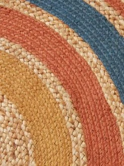 Tapis En Jute Arc-en-ciel WILD SAHARA Bleu / Multicolore - Vertbaudet -Vertbaudet Boutique tapis en jute arc en ciel wild sahara 3