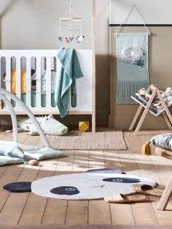 Tapis Panda HANOÏ écru / Noir - Vertbaudet -Vertbaudet Boutique tapis panda hanoi 2