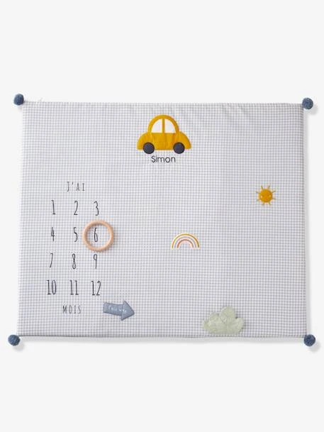 Tapis Photo Bébé Personnalisable En Gaze De Coton EN VOITURE SIMON ! Bleu - Vertbaudet 6 Tapis Photo Bébé Personnalisable En Gaze De Coton EN VOITURE SIMON ! Bleu - Vertbaudet – Image 5