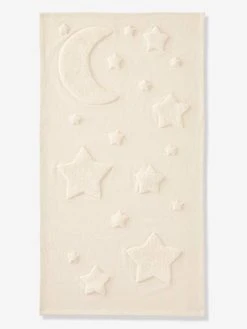 Tapis Rectangle Relief Lune Et étoiles Luna Beige - Vertbaudet