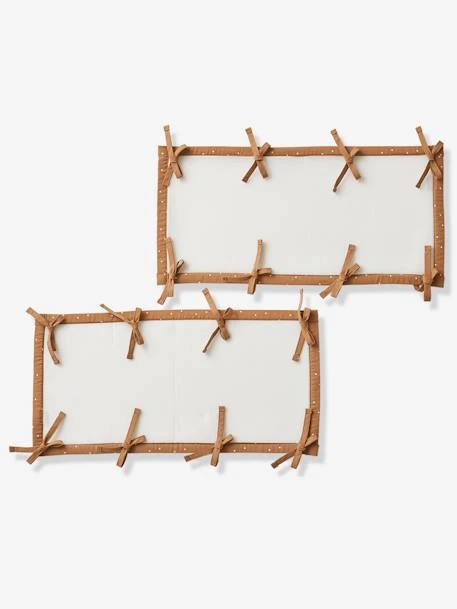 Tour De Lit Respirant Petit Nomade écru / Camel - Vertbaudet 5 Tour De Lit Respirant Petit Nomade écru / Camel - Vertbaudet – Image 3